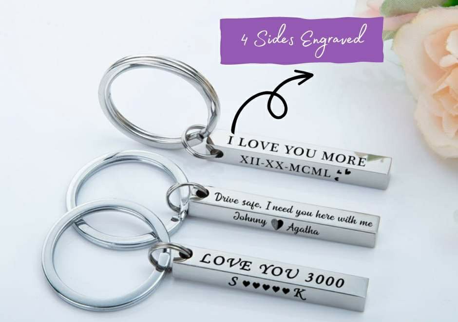 Customize 3D Bar Keychain Customize Gifts Lahore