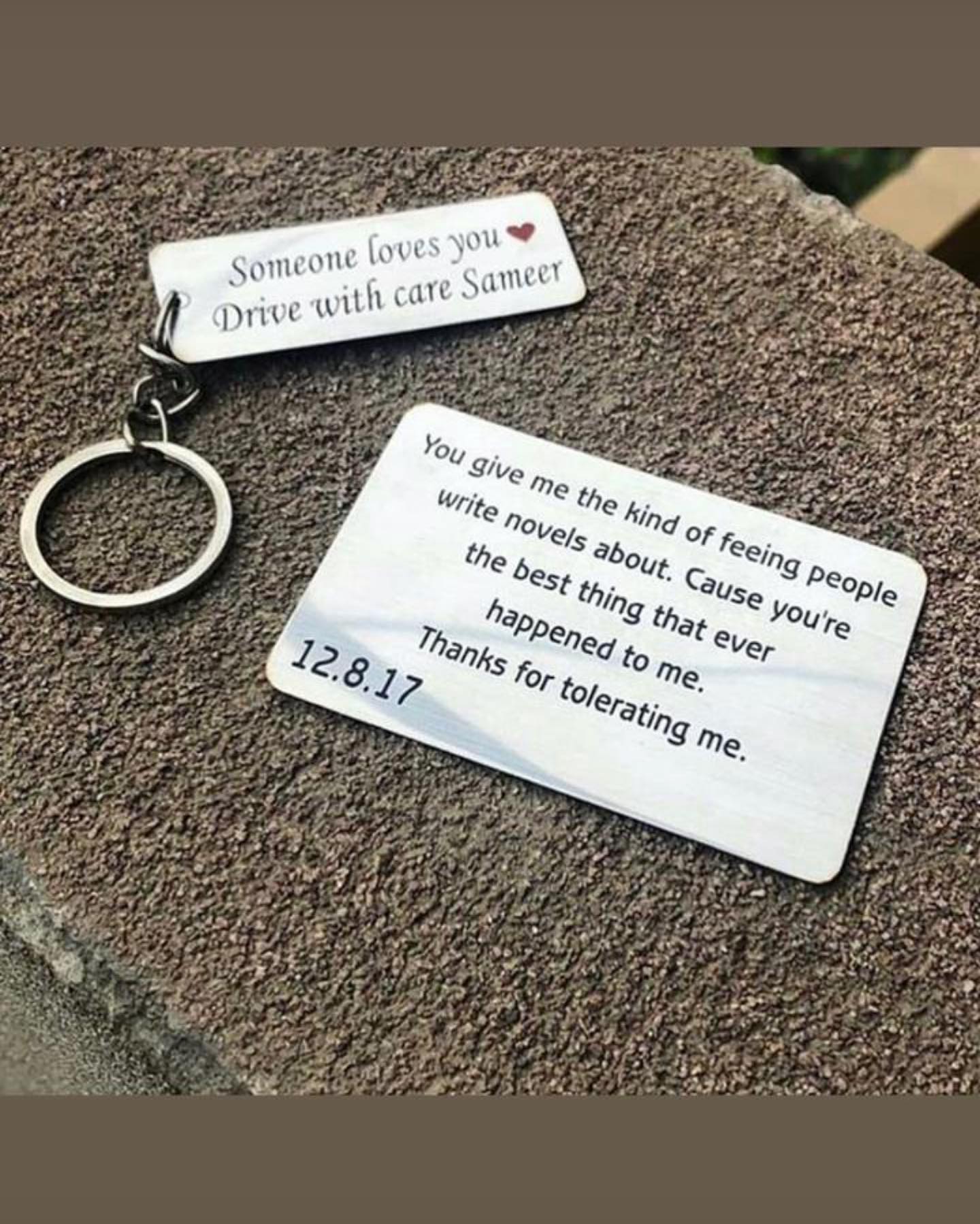 METAL CARD AND KEYCHAIN Customize Gifts Lahore